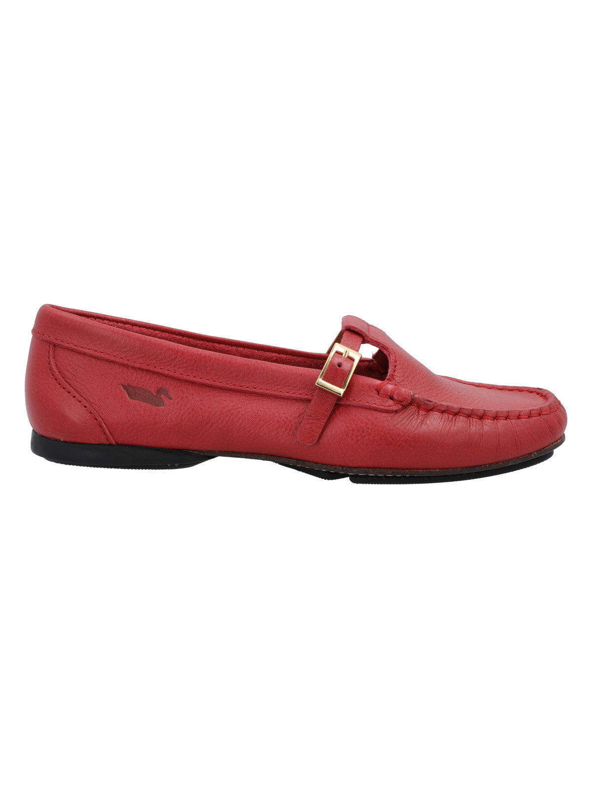 Zapato Cuero Mujer Campinas Rojo
