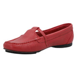 Zapato Cuero Mujer Campinas Rojo
