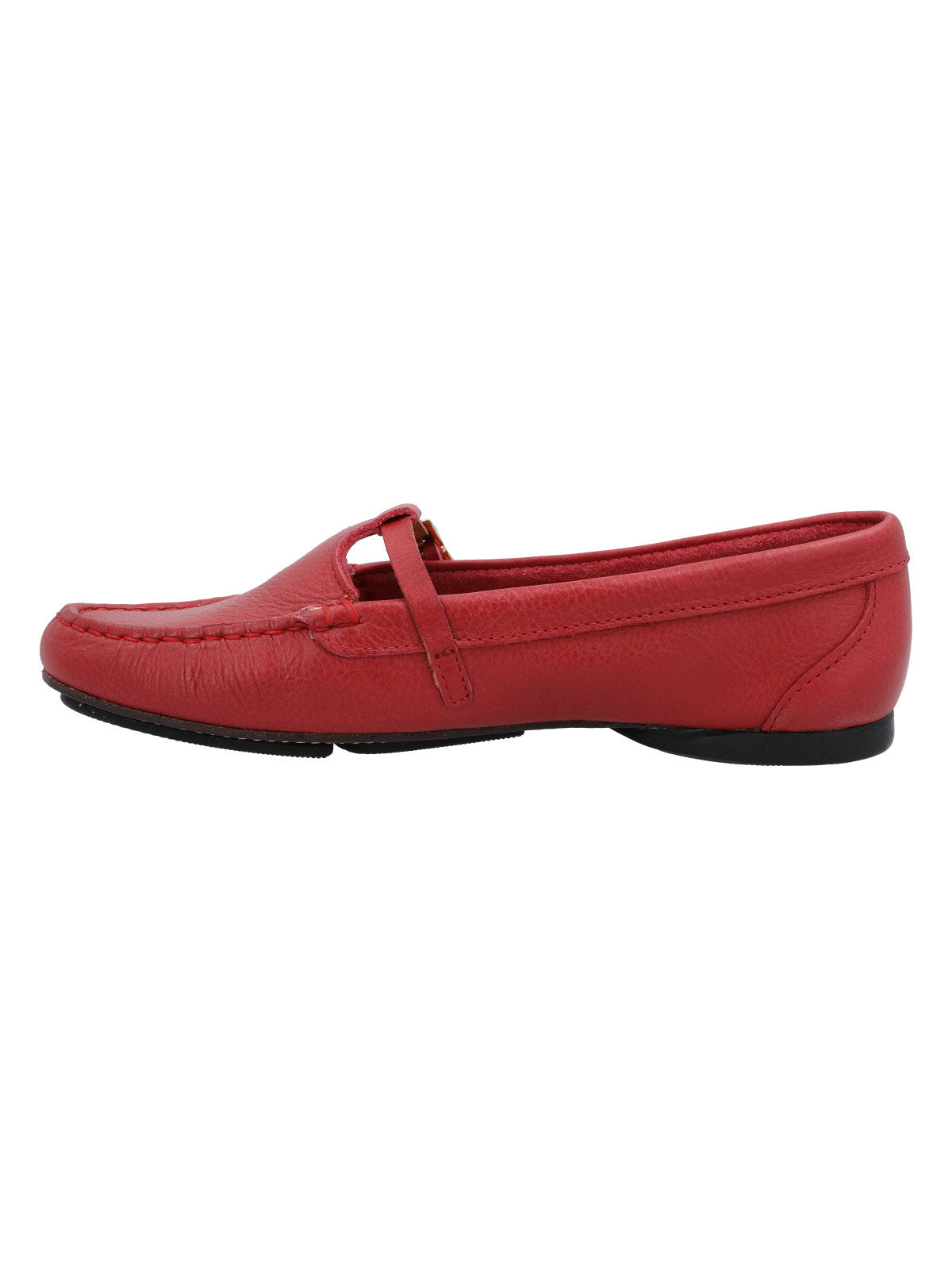 Zapato Cuero Mujer Campinas Rojo