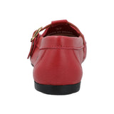 Zapato Cuero Mujer Campinas Rojo