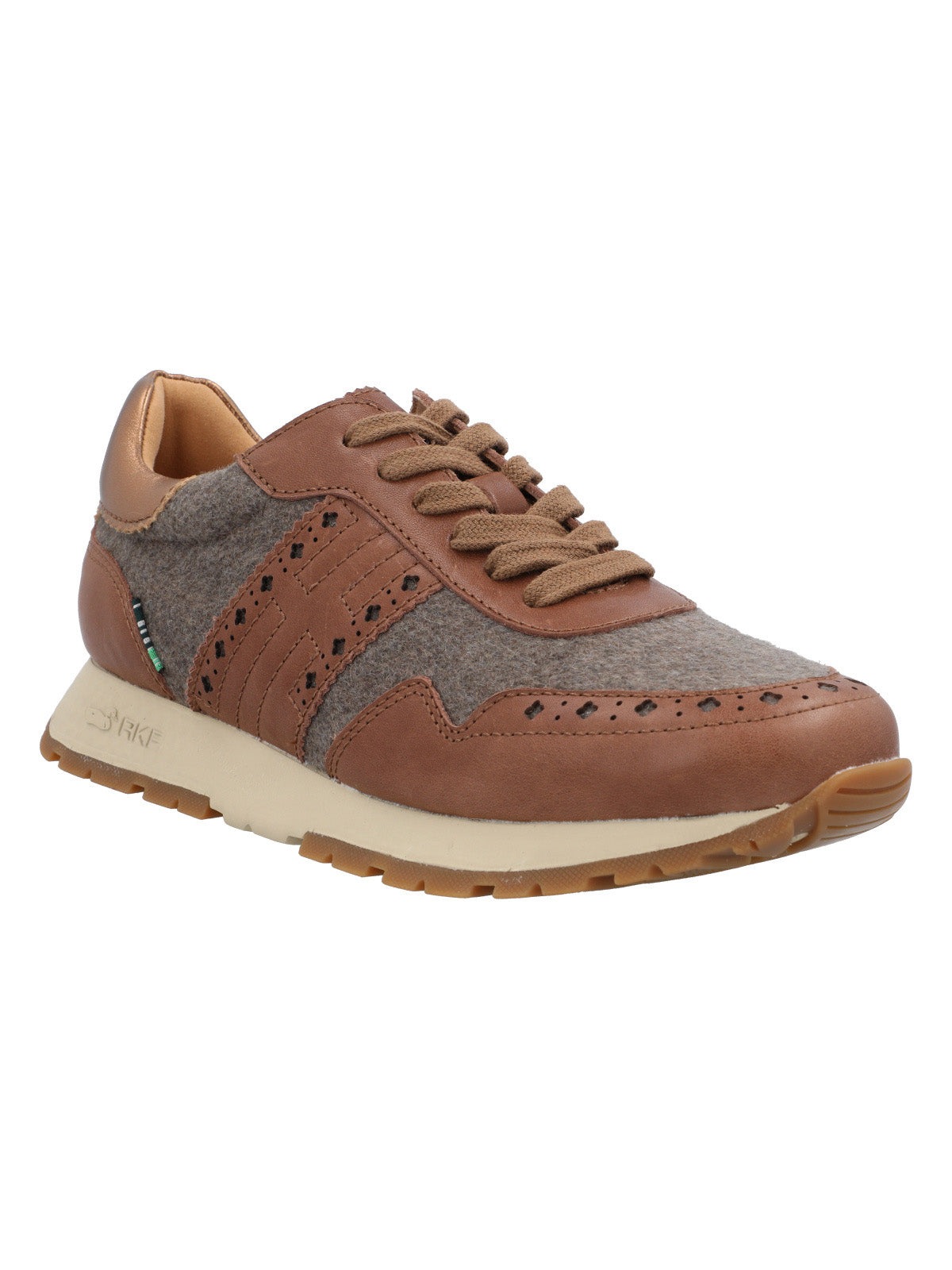 Zapatilla Cuero Mujer Bonete Café