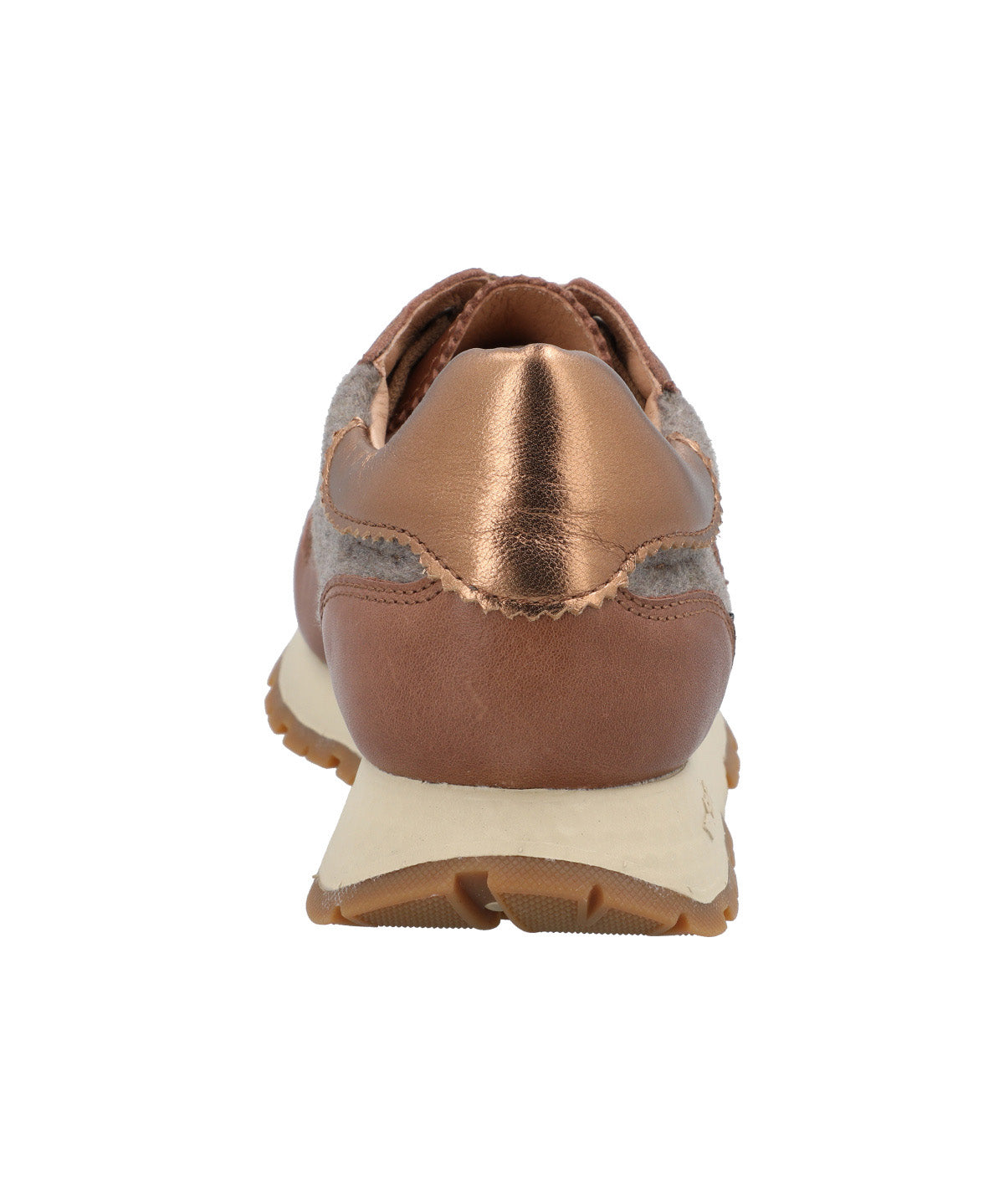 Zapatilla Cuero Mujer Bonete Café