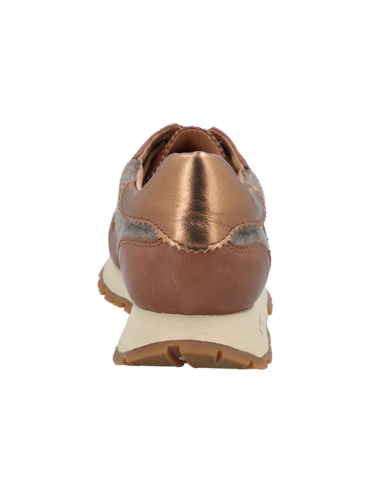 Zapatilla Cuero Mujer Bonete Café