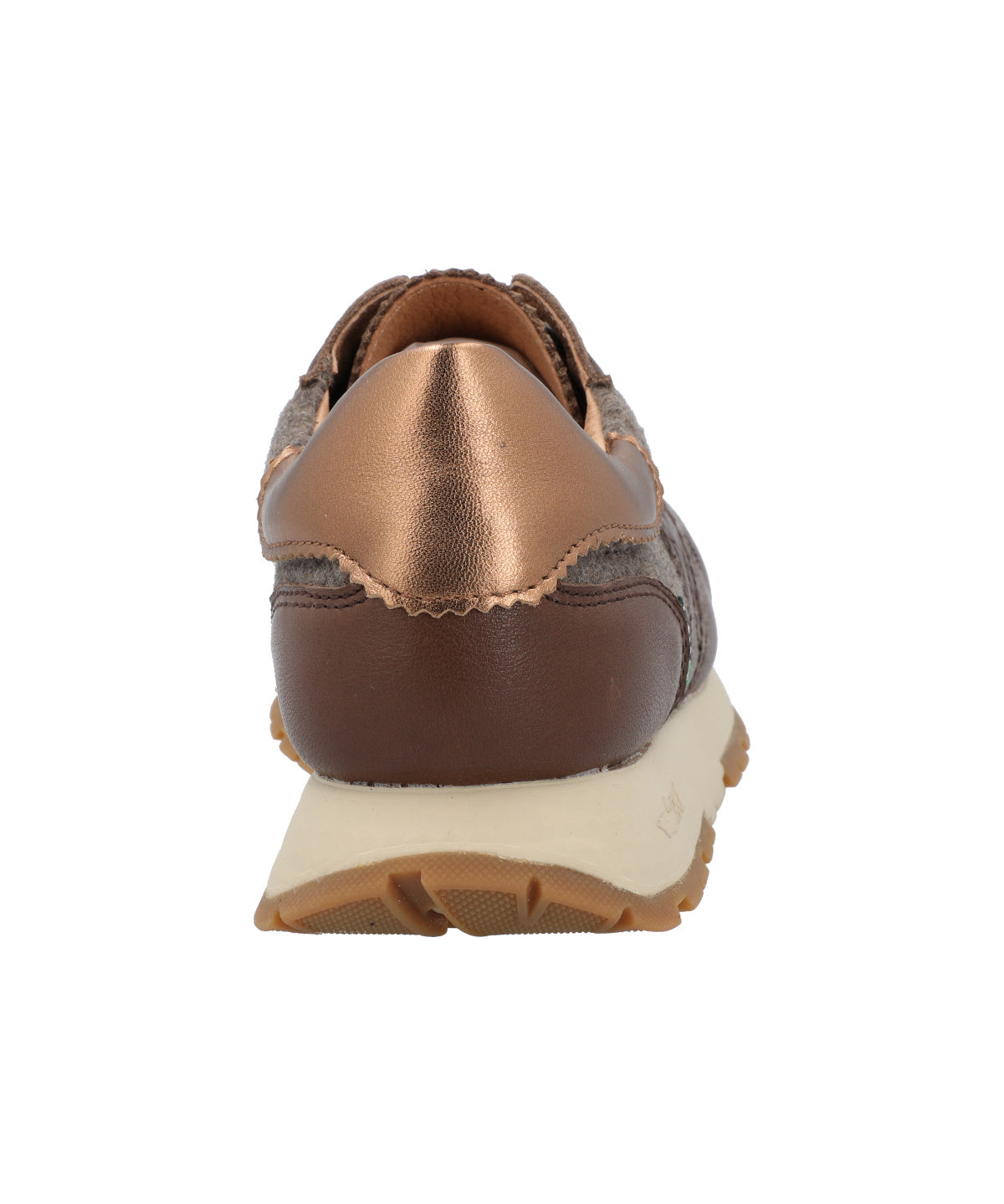 Zapatilla Cuero Mujer Bonete Café