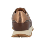 Zapatilla Cuero Mujer Bonete Café