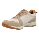 Zapatilla Cuero Mujer Cali Beige/Crudo