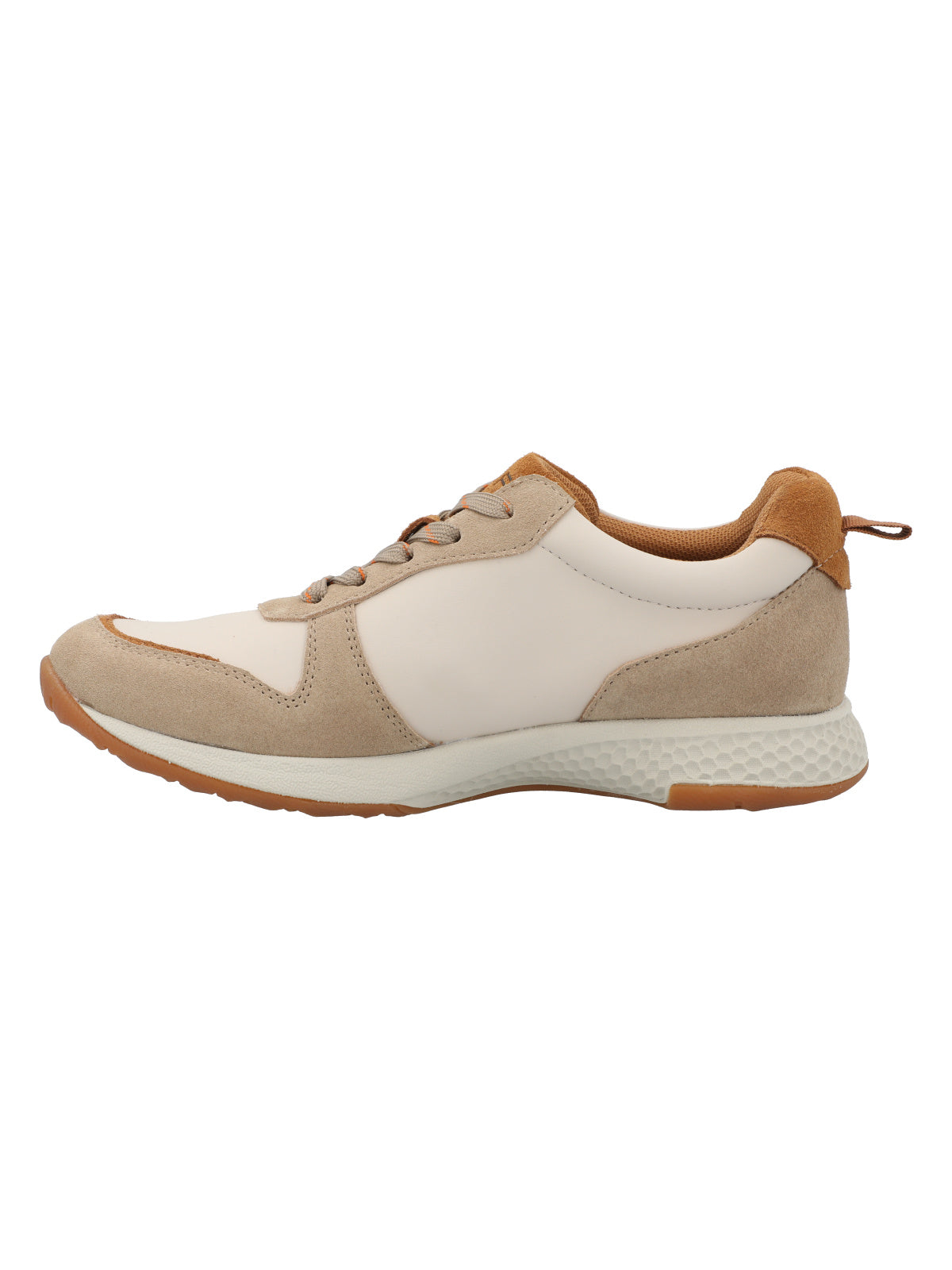 Zapatilla Cuero Mujer Cali Beige/Crudo