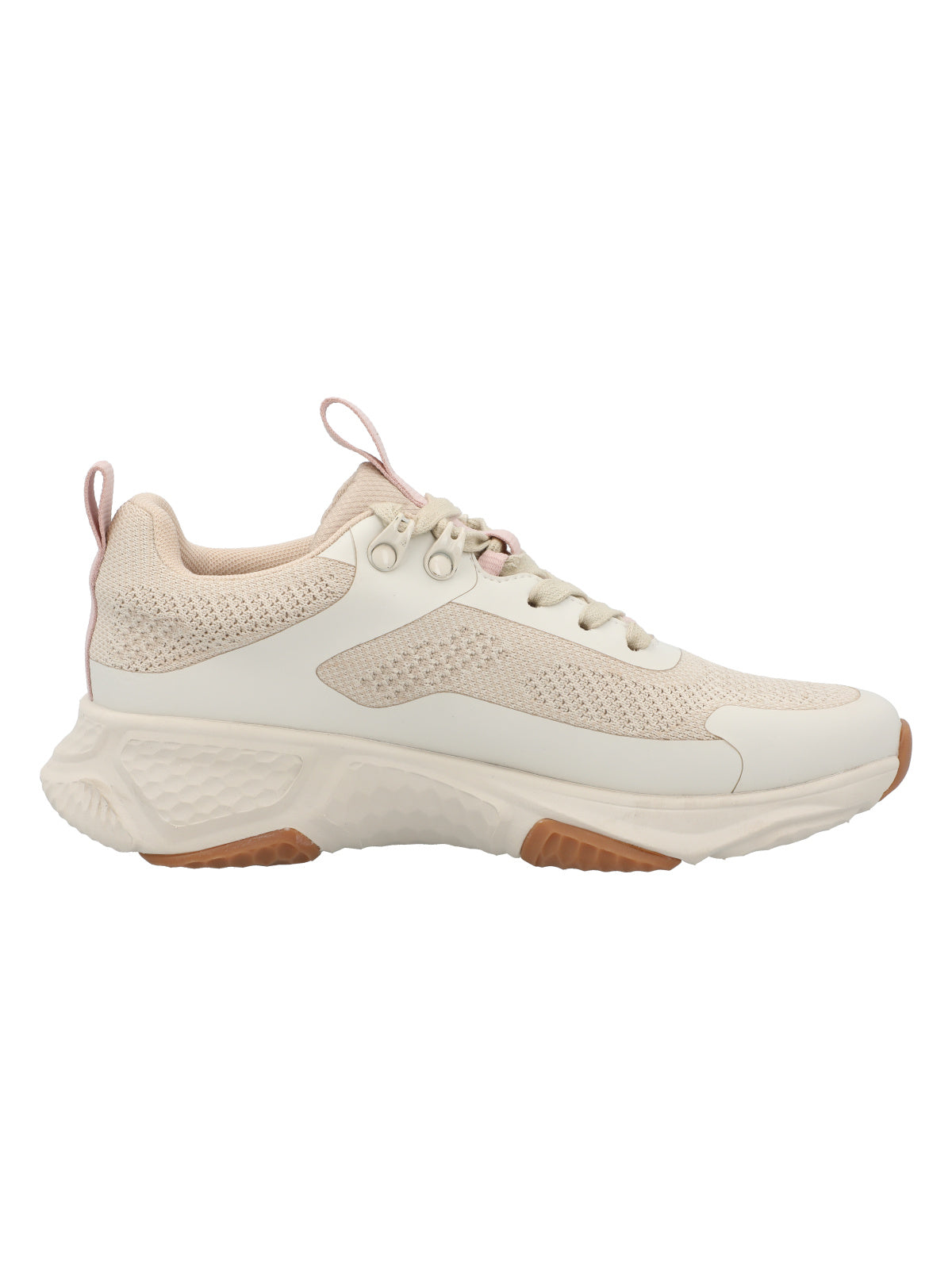 Zapatilla Cuero Mujer Benza Beige/Crudo