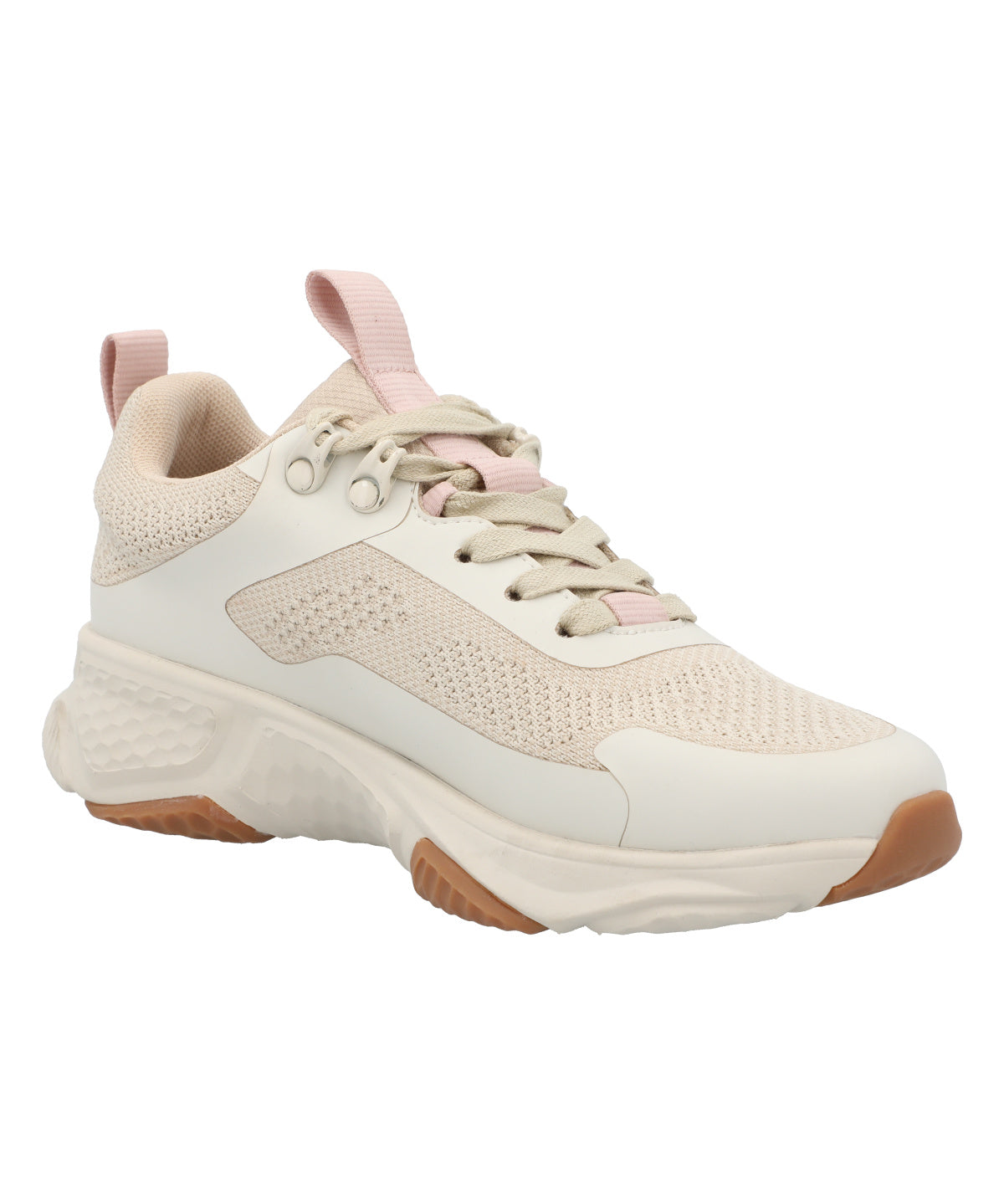 Zapatilla Cuero Mujer Benza Beige/Crudo
