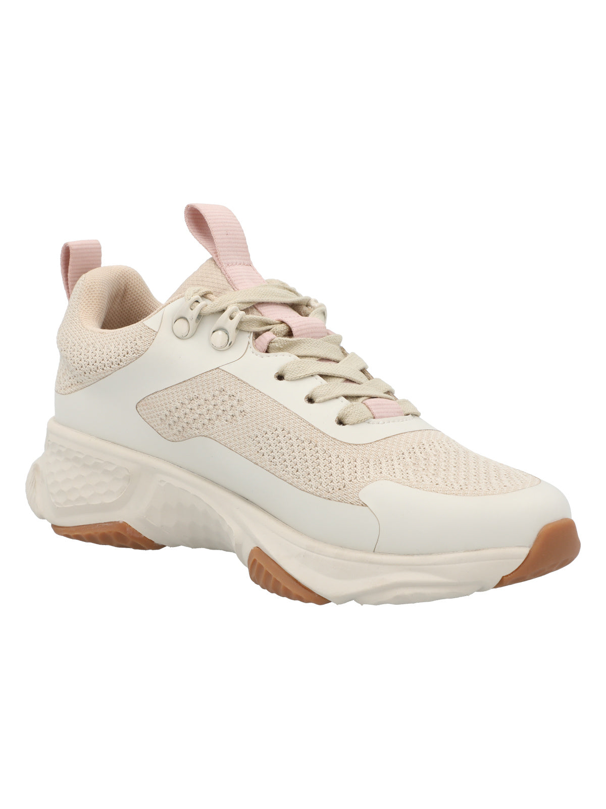 Zapatilla Cuero Mujer Benza Beige/Crudo