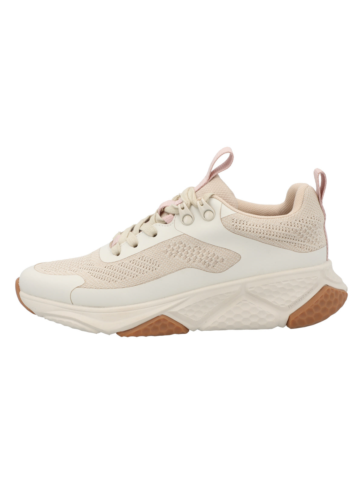 Zapatilla Cuero Mujer Benza Beige/Crudo