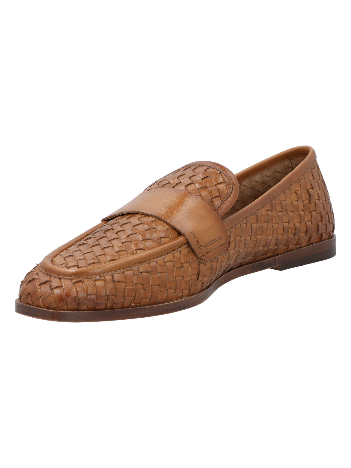 Mocasin Cuero Mujer Vittoria Rojo