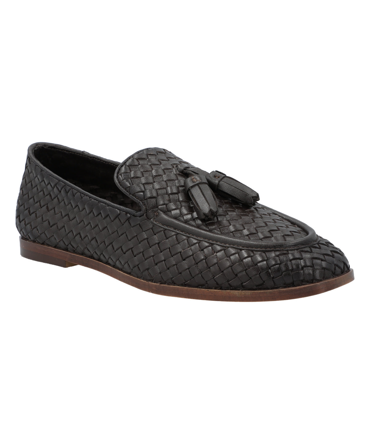 Mocasin Cuero Mujer Giulia Azul