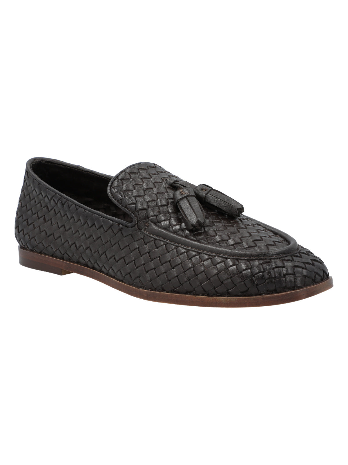 Mocasin Cuero Mujer Giulia Azul
