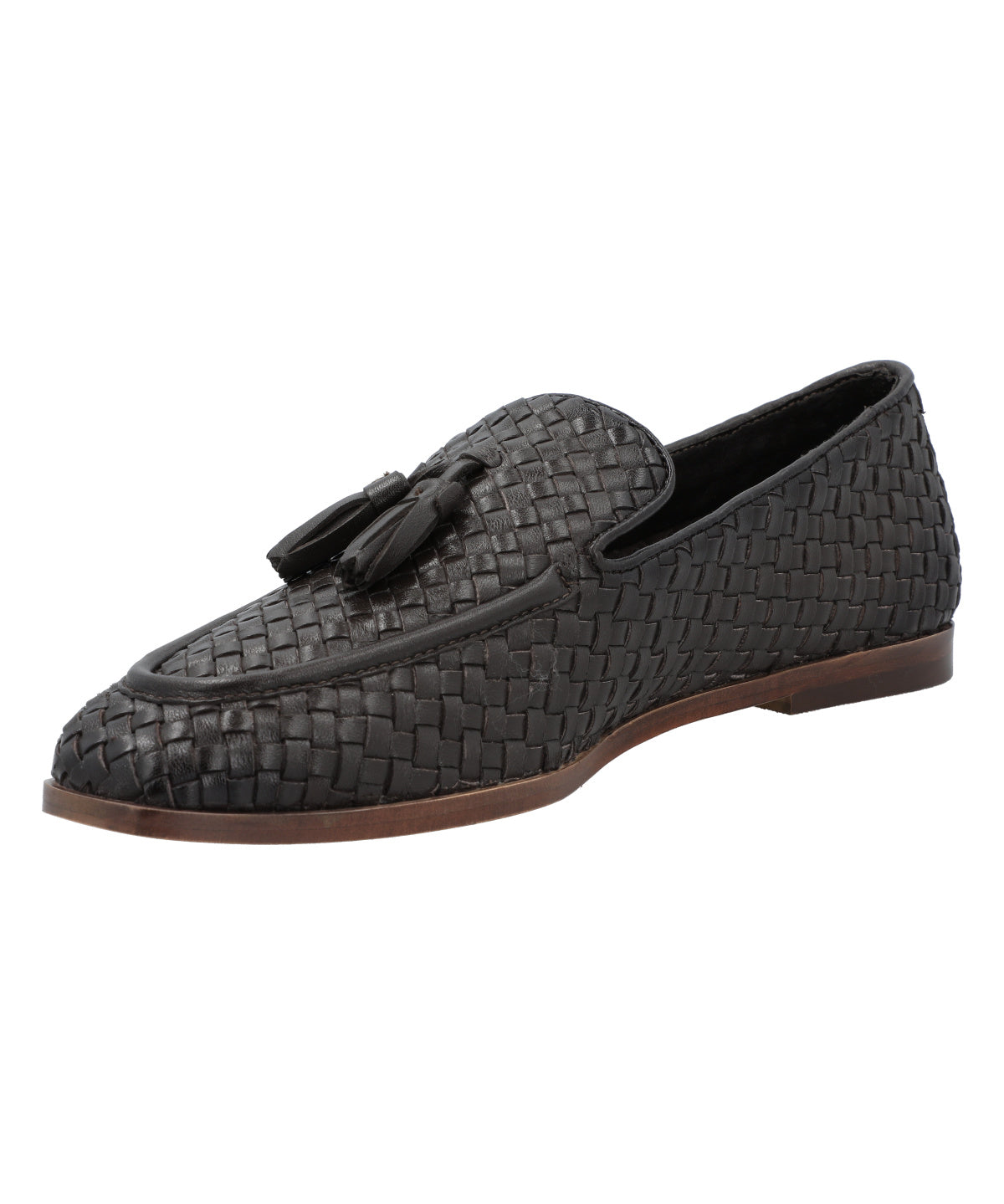 Mocasin Cuero Mujer Giulia Azul