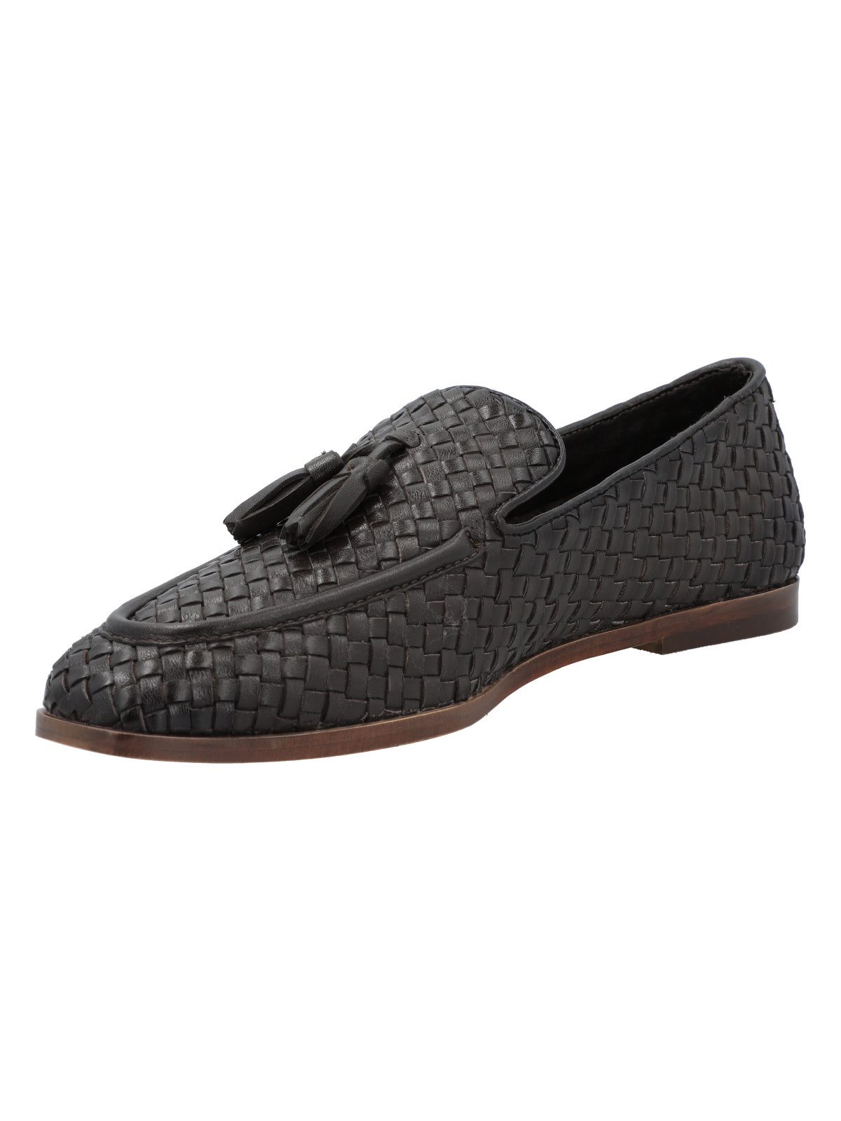 Mocasin Cuero Mujer Giulia Azul
