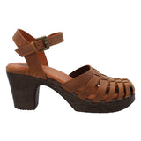 Zueco Cuero Mujer Ginevra Café Rockford