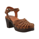 Zueco Cuero Mujer Ginevra Café Rockford