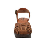 Zueco Cuero Mujer Ginevra Café Rockford