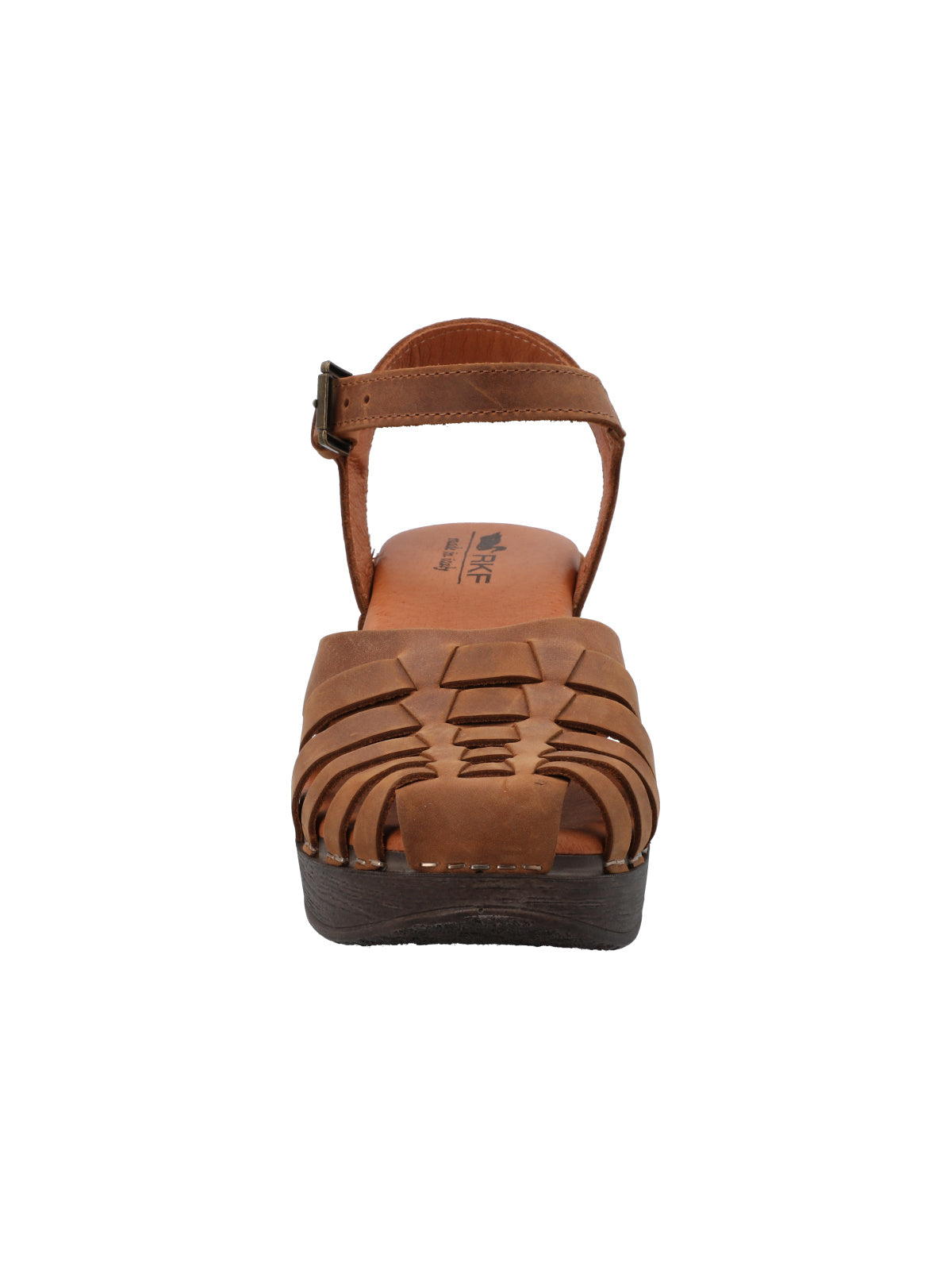 Zueco Cuero Mujer Ginevra Café Rockford