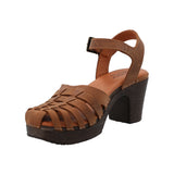 Zueco Cuero Mujer Ginevra Café Rockford