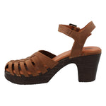 Zueco Cuero Mujer Ginevra Café Rockford