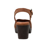 Zueco Cuero Mujer Ginevra Café Rockford