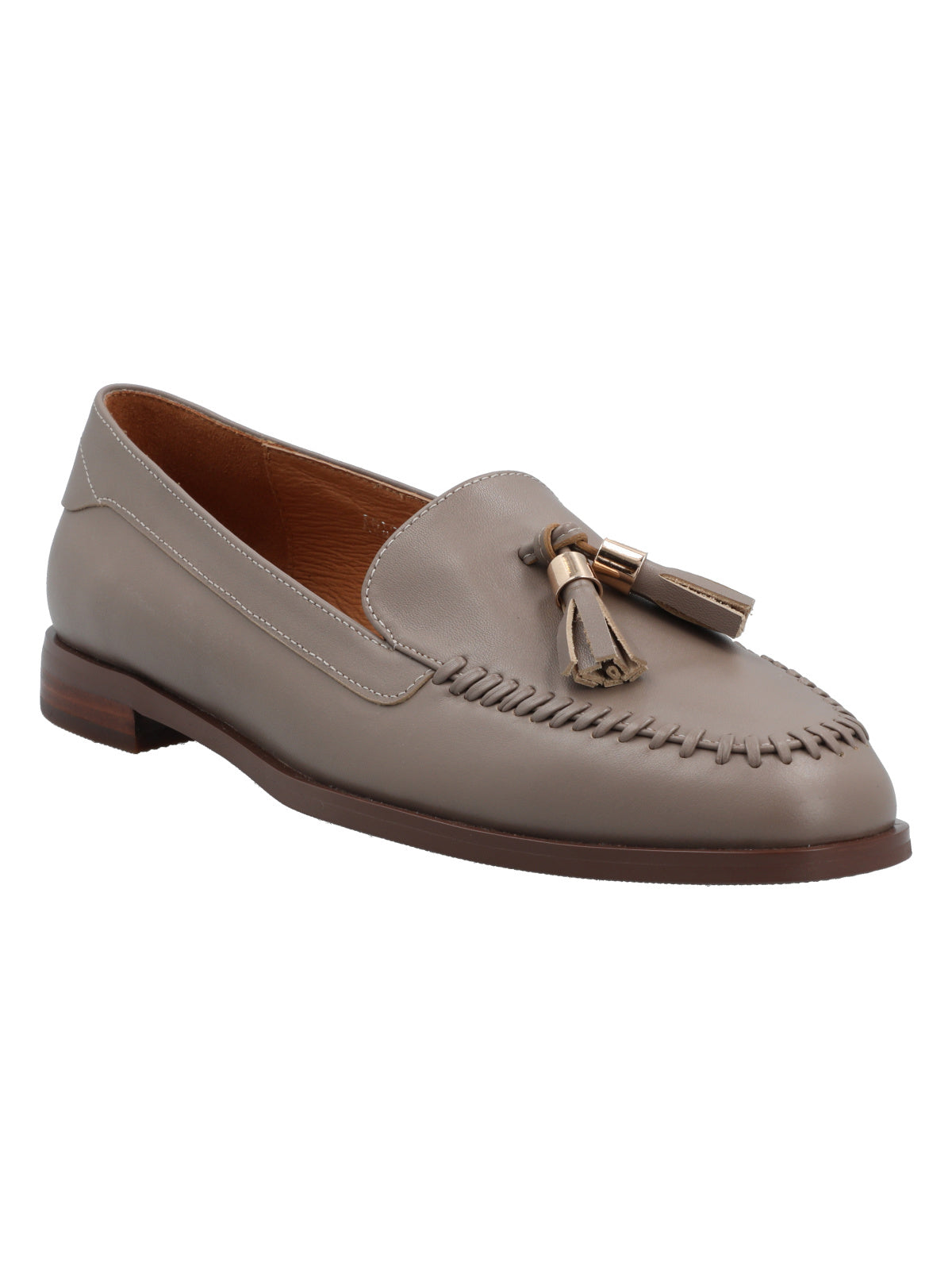 Mocasín Cuero Mujer Auckland Café Claro Rockford