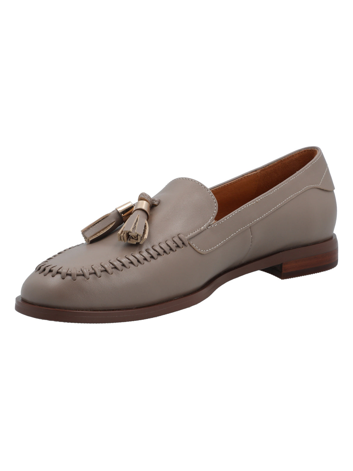 Mocasín Cuero Mujer Auckland Café Claro Rockford