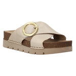 Sandalia Cuero Mujer Halifax Dorado Rockford