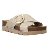 Sandalia Cuero Mujer Halifax Dorado Rockford