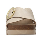 Sandalia Cuero Mujer Halifax Dorado Rockford