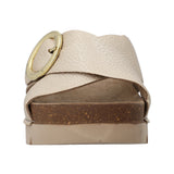 Sandalia Cuero Mujer Halifax Dorado Rockford