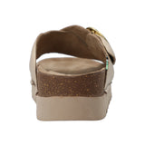 Sandalia Cuero Mujer Halifax Dorado Rockford