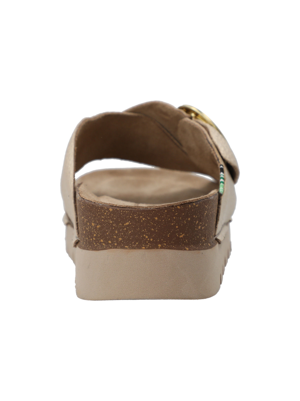 Sandalia Cuero Mujer Halifax Dorado Rockford
