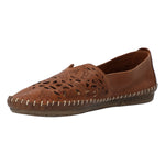 Slip On Cuero Mujer Hibiscus Café Rockford