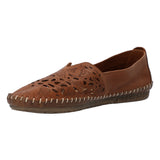 Slip On Cuero Mujer Hibiscus Café Rockford