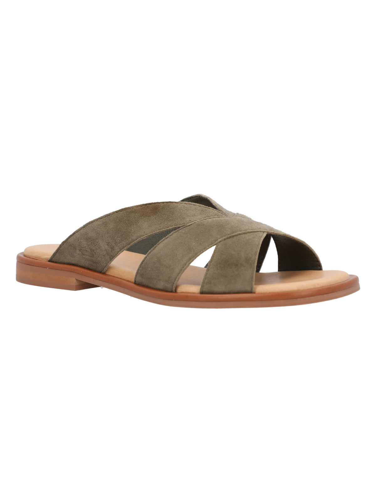 Sandalia Cuero Mujer Kingston Verde Rockford