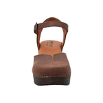 Zueco Cuero Mujer Giada Café Rockford