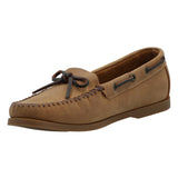Mocasín Cuero Mujer Boat Rib Camel Rockford