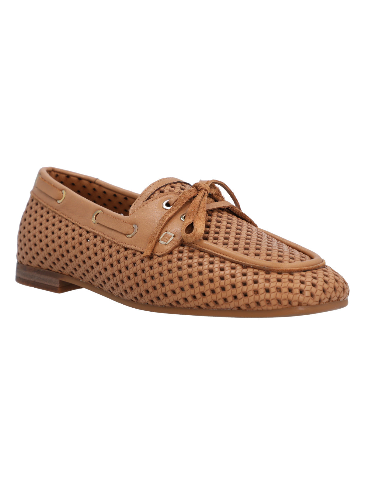 Mocasín Cuero Mujer Wellington Camel Rockford