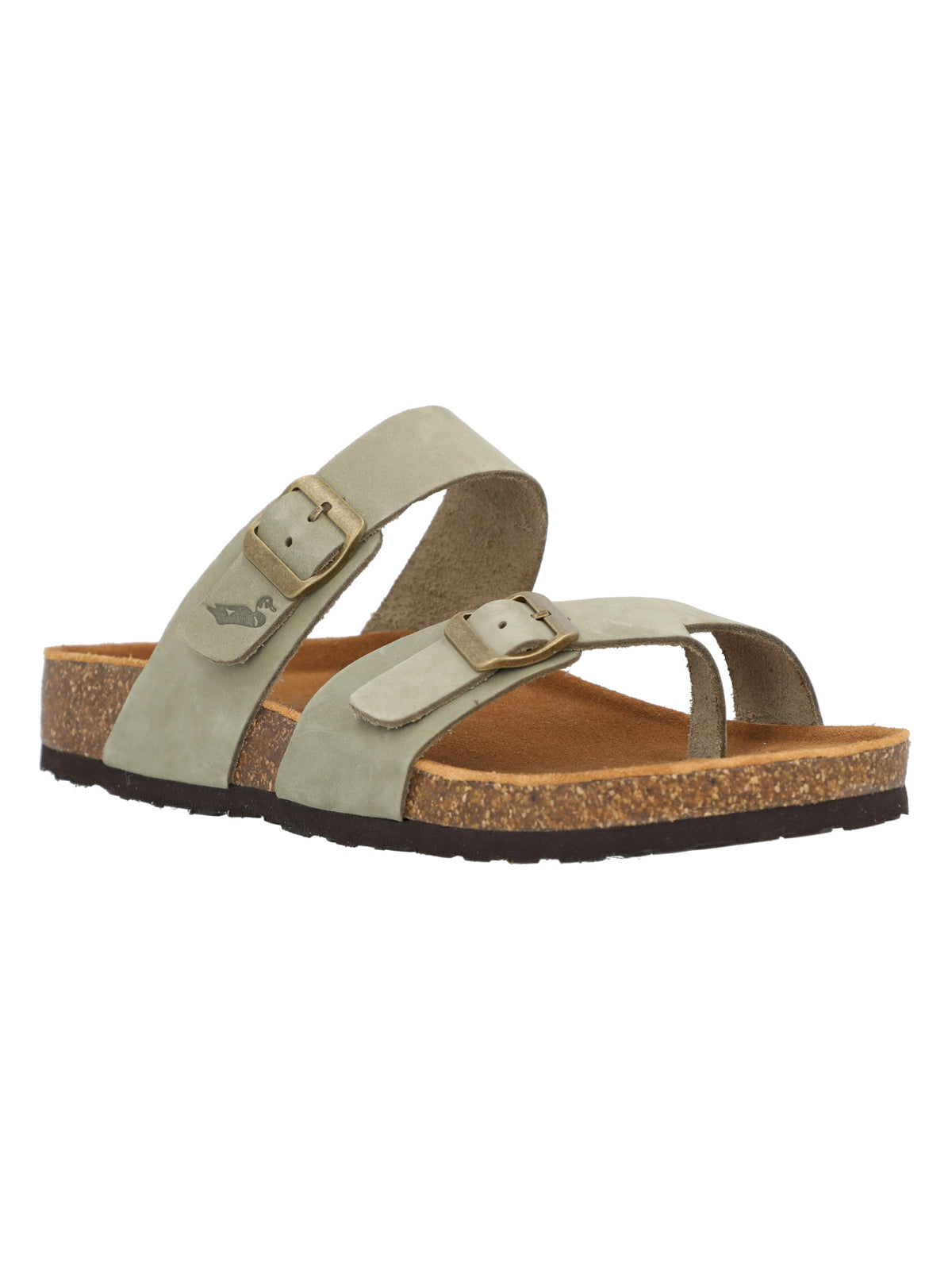 Sandalia Cuero Mujer Surrey Verde Rockford