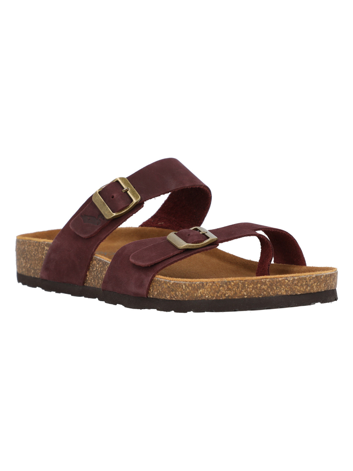 Sandalia Cuero Mujer Surrey Oliva Rockford