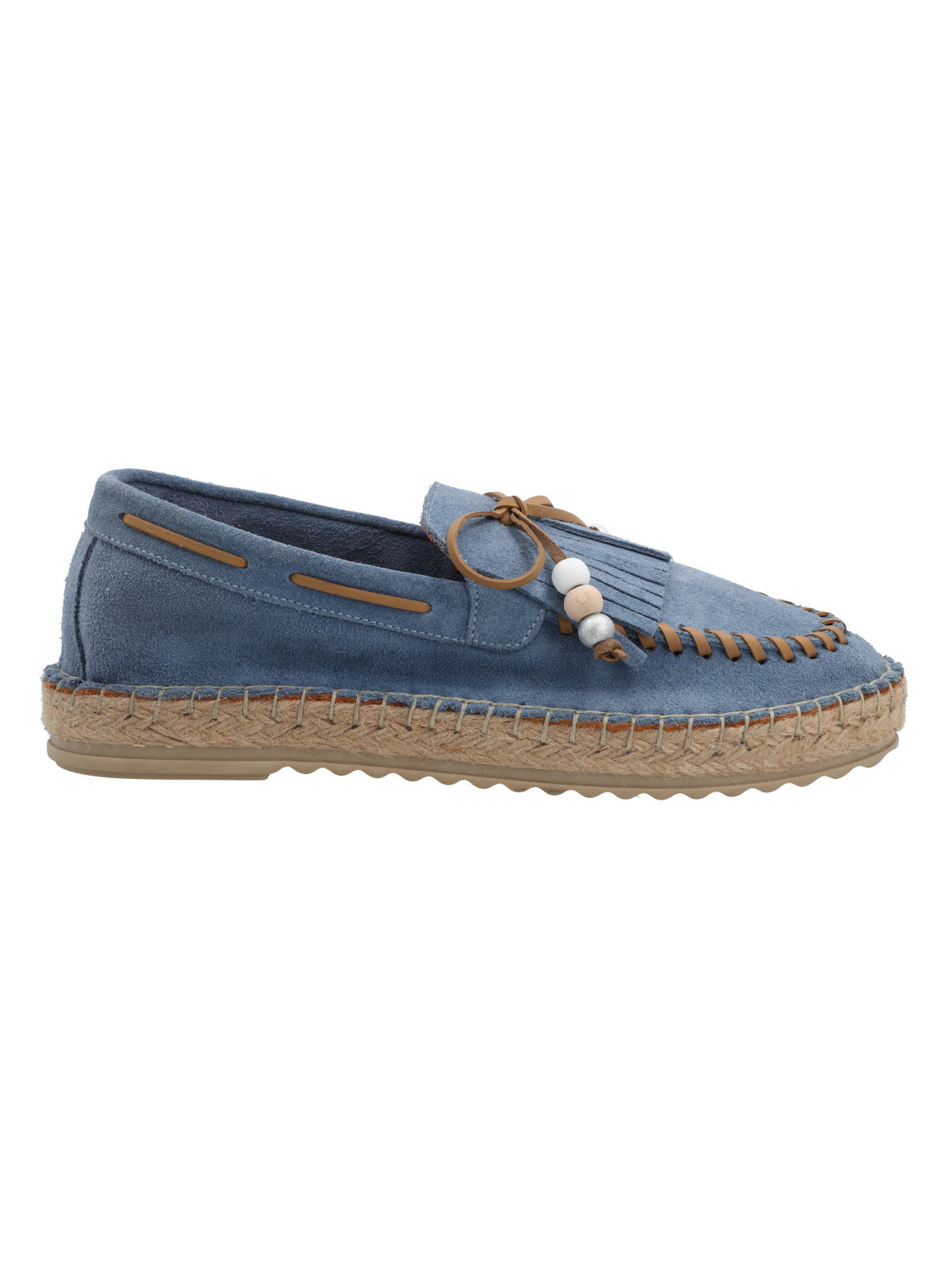 Alpargata Cuero Mujer Yalova Azul Rockford