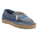 Alpargata Cuero Mujer Yalova Azul Rockford