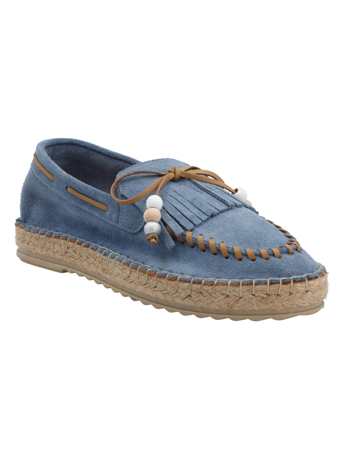Alpargata Cuero Mujer Yalova Azul Rockford