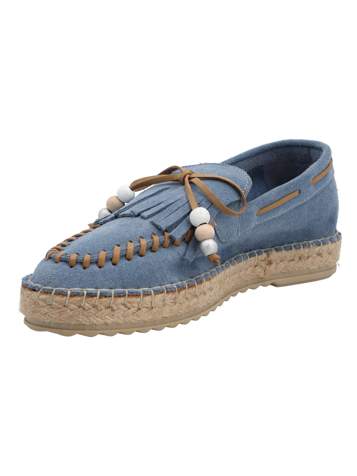 Alpargata Cuero Mujer Yalova Azul Rockford
