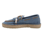 Alpargata Cuero Mujer Yalova Azul Rockford