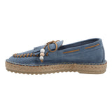 Alpargata Cuero Mujer Yalova Azul Rockford