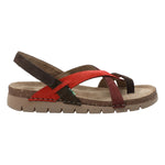 Sandalia Cuero Mujer Lungomare Rojo Rockford